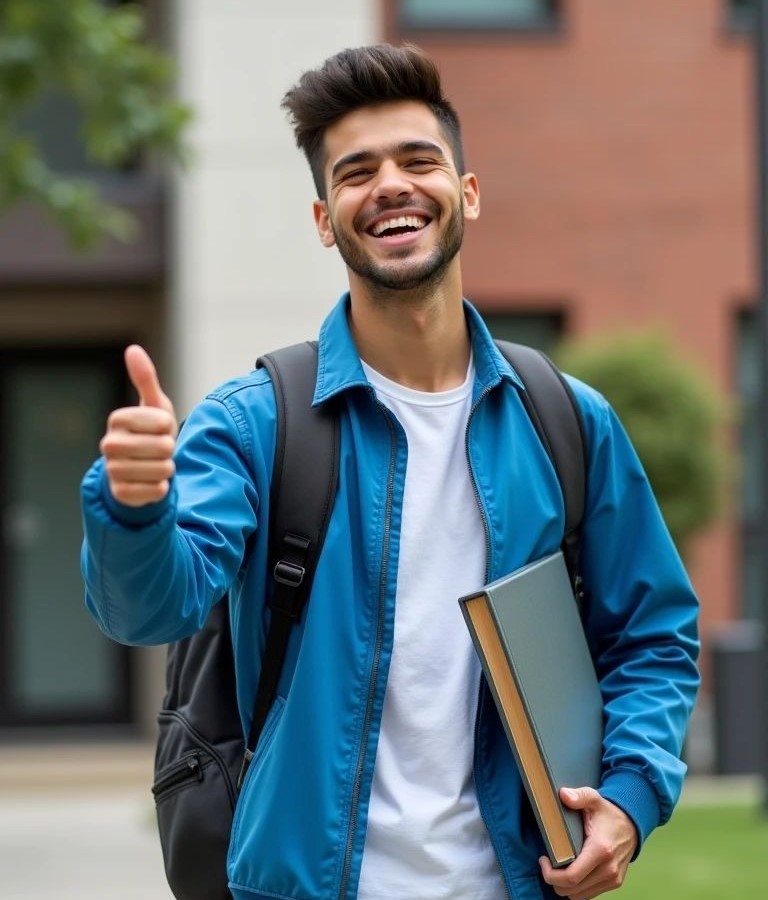 Student receiving consultation